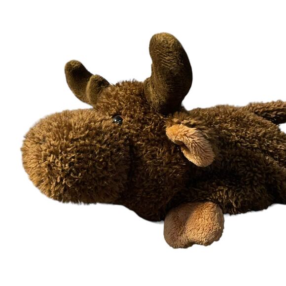 Mary Meyer Moose Plush Beanie Stuffed Animal Antlers Forest Nursery Shower 11” - Picture 8 of 10